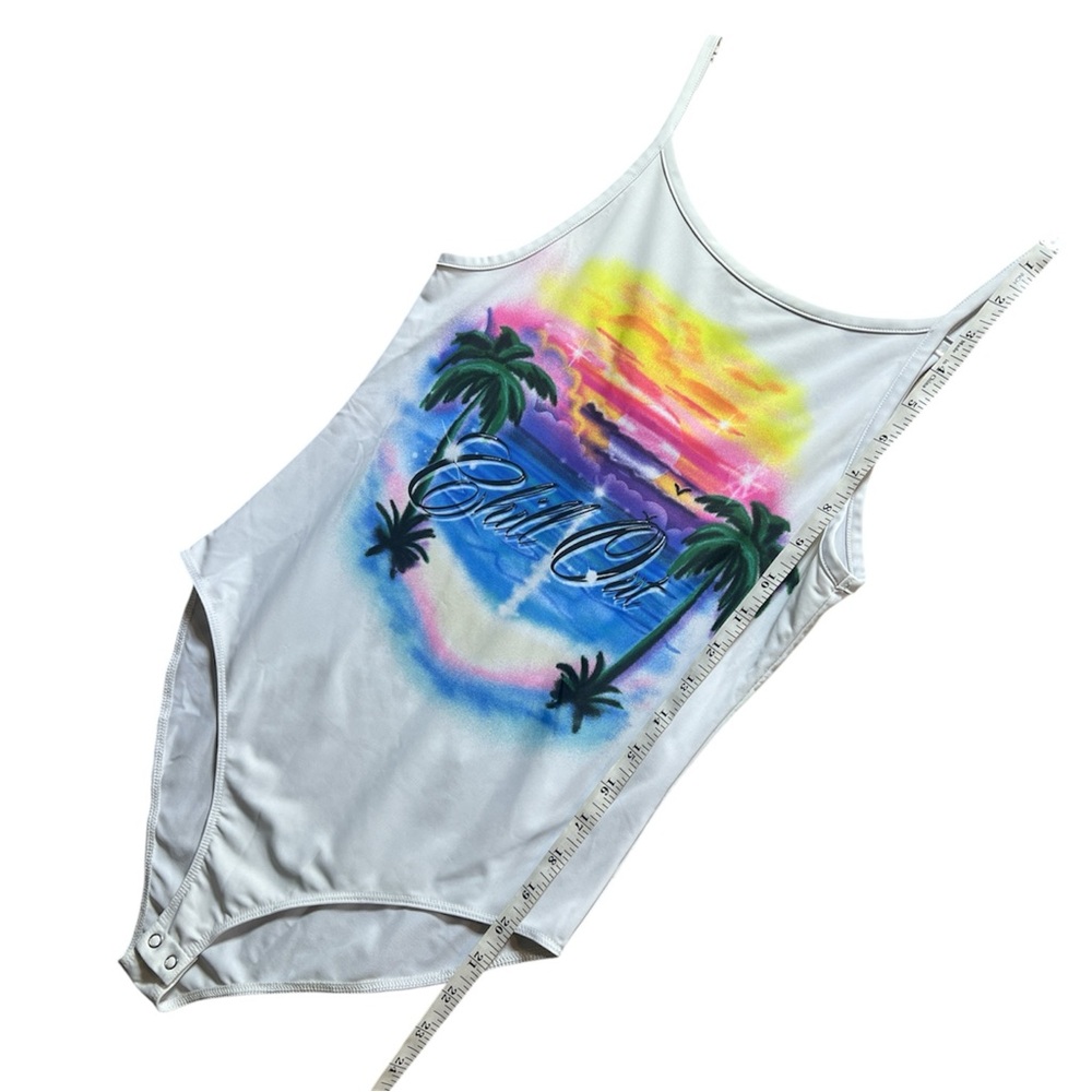 Forever 21 "Chill Out" Island Graphic Bodysuit - Multicolor - Picture 8 of 11